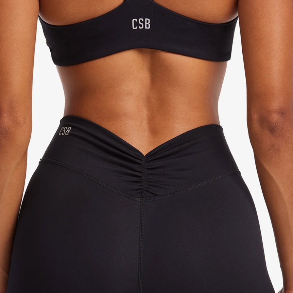 CSB x  ILUVSARAHII - Black Sz Small Serenity Dip Leggings | Carbon